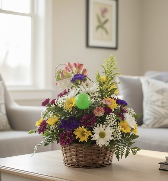 Pequa Easter basket arrangement
