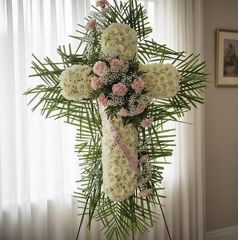 P Cross pink carnations