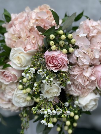 Pinks and whites bridal