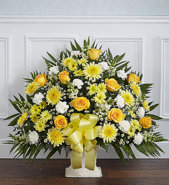 Floor Basket- Yellow