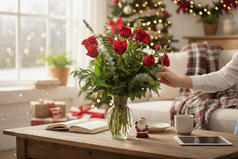 Christmas Red Roses