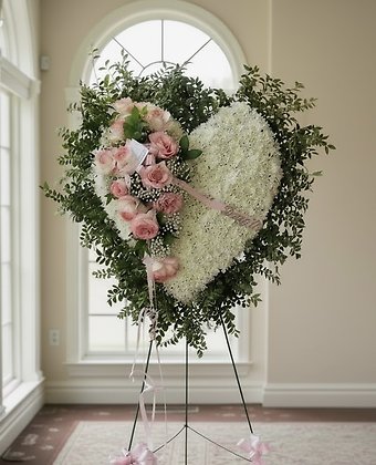 White Heart w Esperanza roses