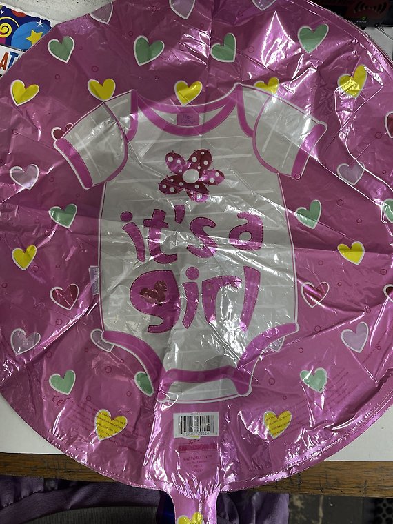 Baby girl mylar