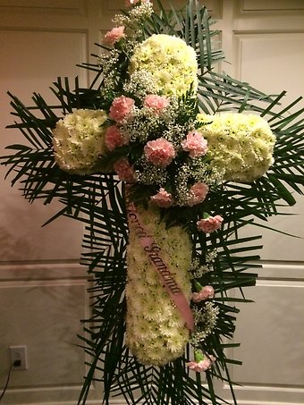 P Cross pink carnations