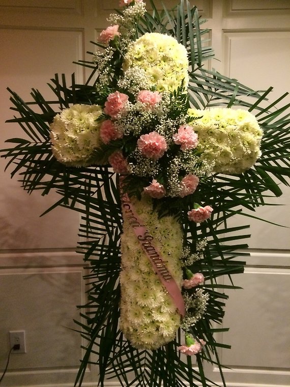 P Cross pink carnations