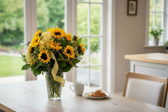 Sunflowers vase arrangement