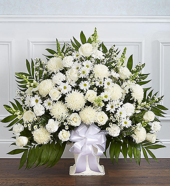 Floor Basket- White