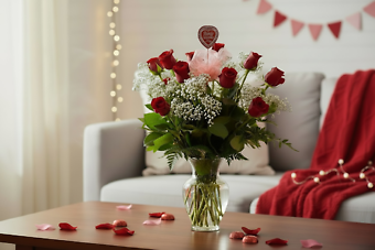 R12 LS Roses in Vase BB