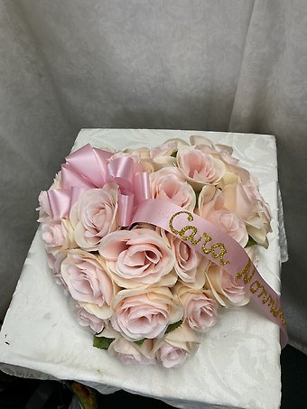 P-small rose casket heart