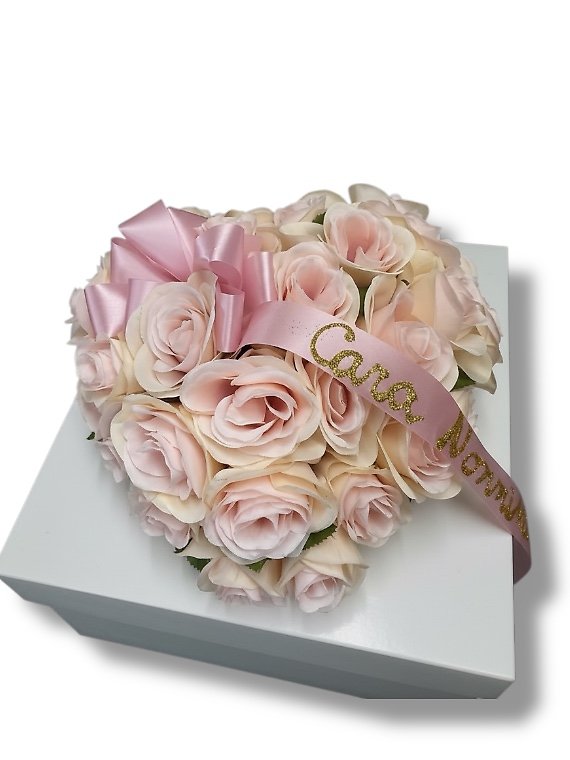 P-small rose casket heart