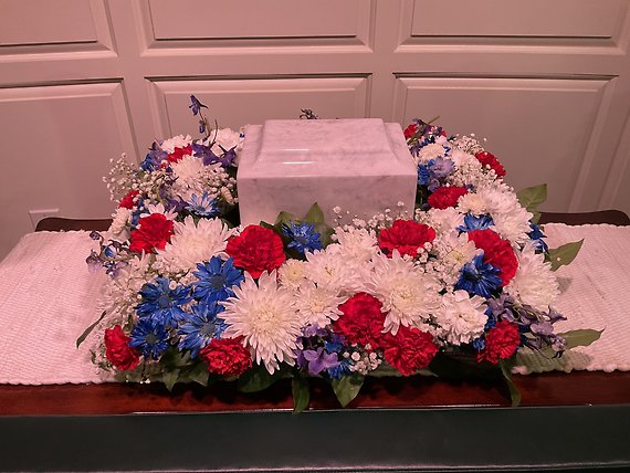 Red White BLUE URN TRIBUTE