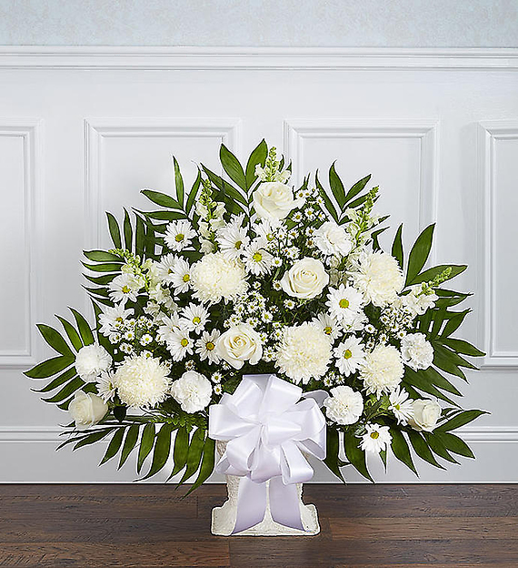 Floor Basket- White