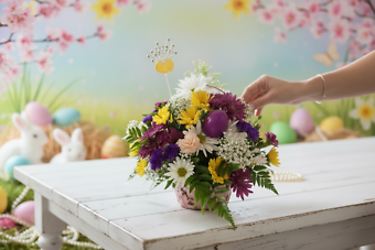 Pequa Easter basket arrangement