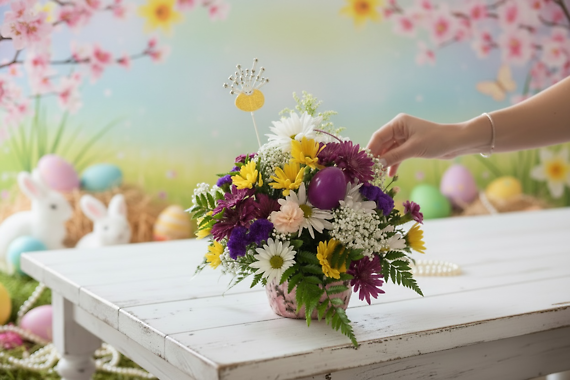 Pequa Easter basket arrangement