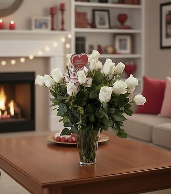 R24V no bb White roses