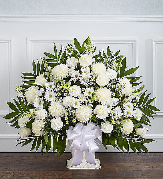 Floor Basket- White