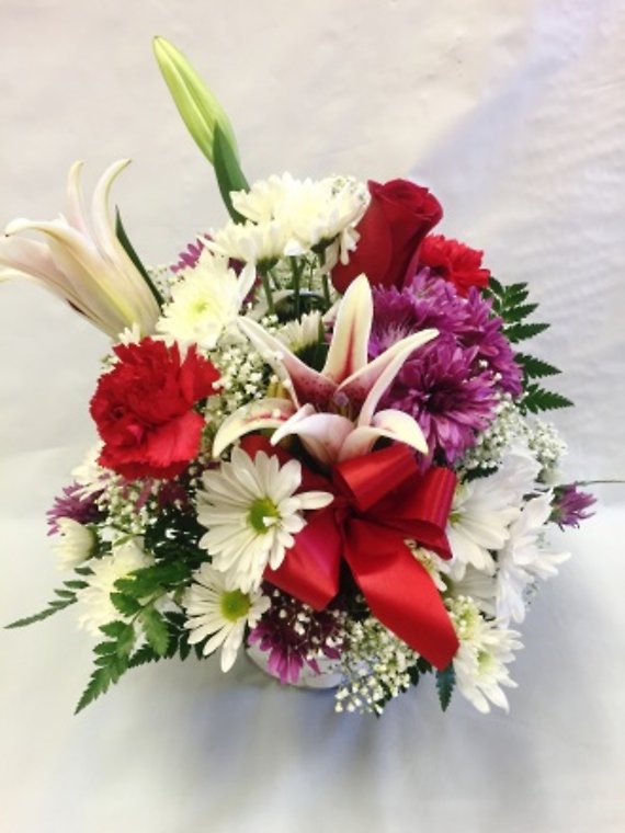 Pequa Valentine\'s Day Pastels Basket Arrangement