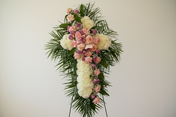 Pinks and lavender cross